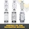 Faith 4-Gang Decorator Screwless Wall Plates, Fits GFCI, USB Recep, Dimmers, Light Controls, Light Almond SWP4-LA-01 - alternate 8